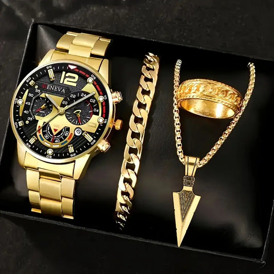 Luxor California 4 Piece Gold Watch Set™
